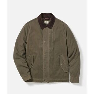 Marine Layer Weston Wax Canvas Barn Jacket Olive Green Large New With Tags